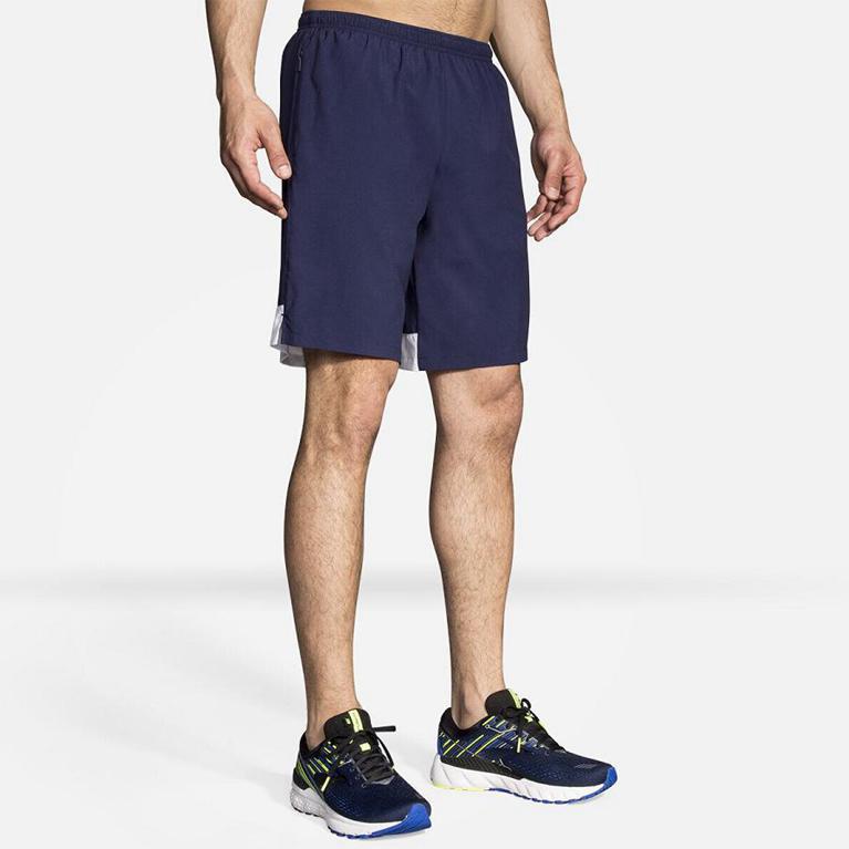 Brooks Men's Go-To 9 Running Shorts - Blue (HUBY52418)